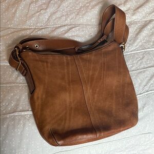 Coach Tan Leather Shoulder Bag